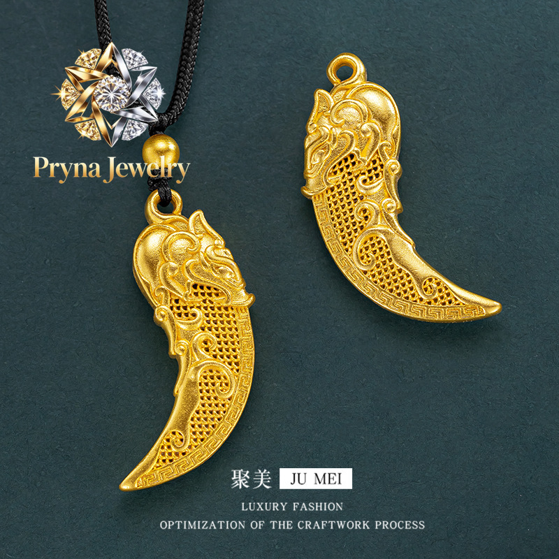 Wolf Jewelry & Watches Tampa - Pryna Jewelry Luksusowy wisiorek z prawdziwego