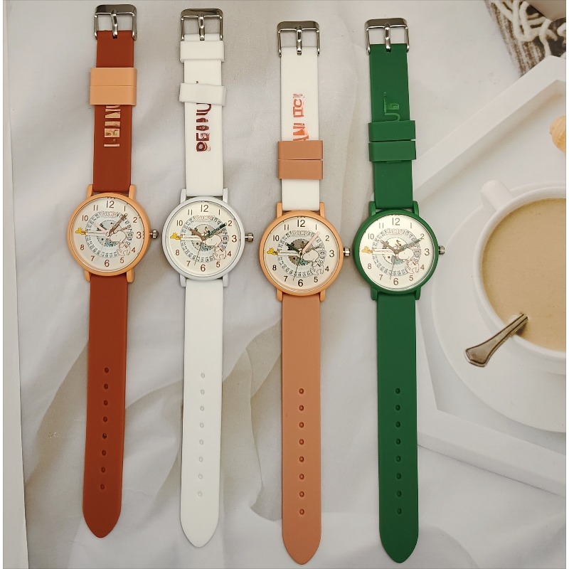 Jewelry Bracelet Watches - Zegarki Snoopys, kreskówkowy zegarek na silikonowym