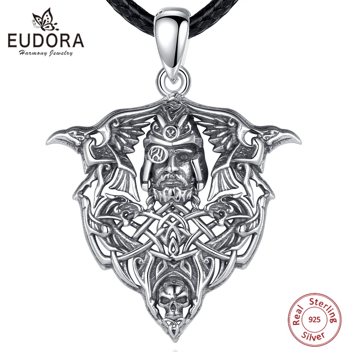 Wolf Jewelry & Watches Tampa - Eudora 925 srebro Viking Raven wilk