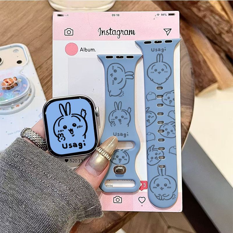 Jewelry Bracelet Watches - Anime Chiikawa Usagi Pasek do Apple