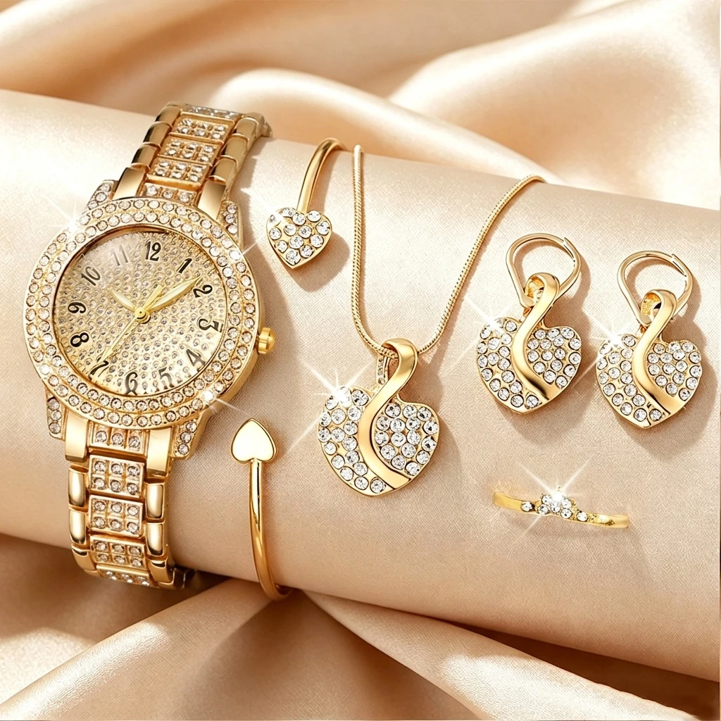 Jewelry Watches Luxury - 6 SZTUK Modny Zestaw Biżuterii Damskiej