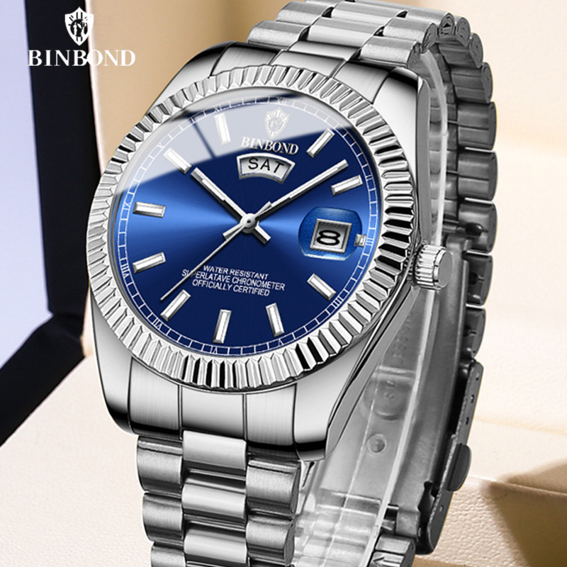 BINBOND B7012 moda męska bizne – Rolex Watch Datejust recenzja i cena