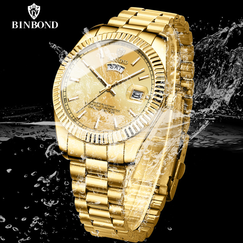 BINBOND B7012 moda męska bizne – Rolex Watch Datejust recenzja i cena