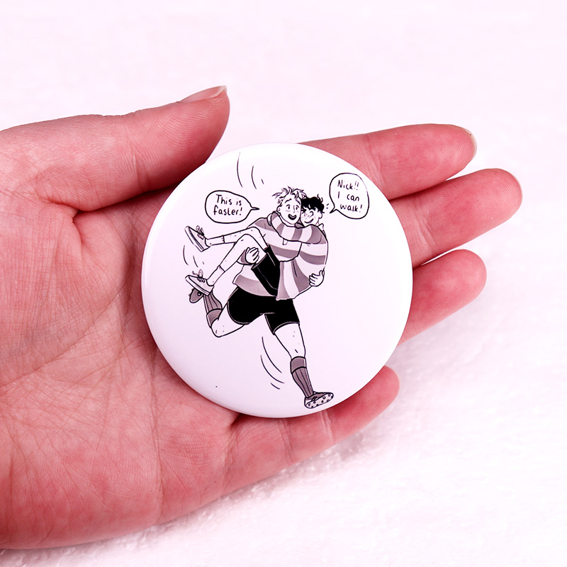 Heartstopper przycisk Pinback  – Nick'S Jewelry & Watches Reviews recenzja i cena
