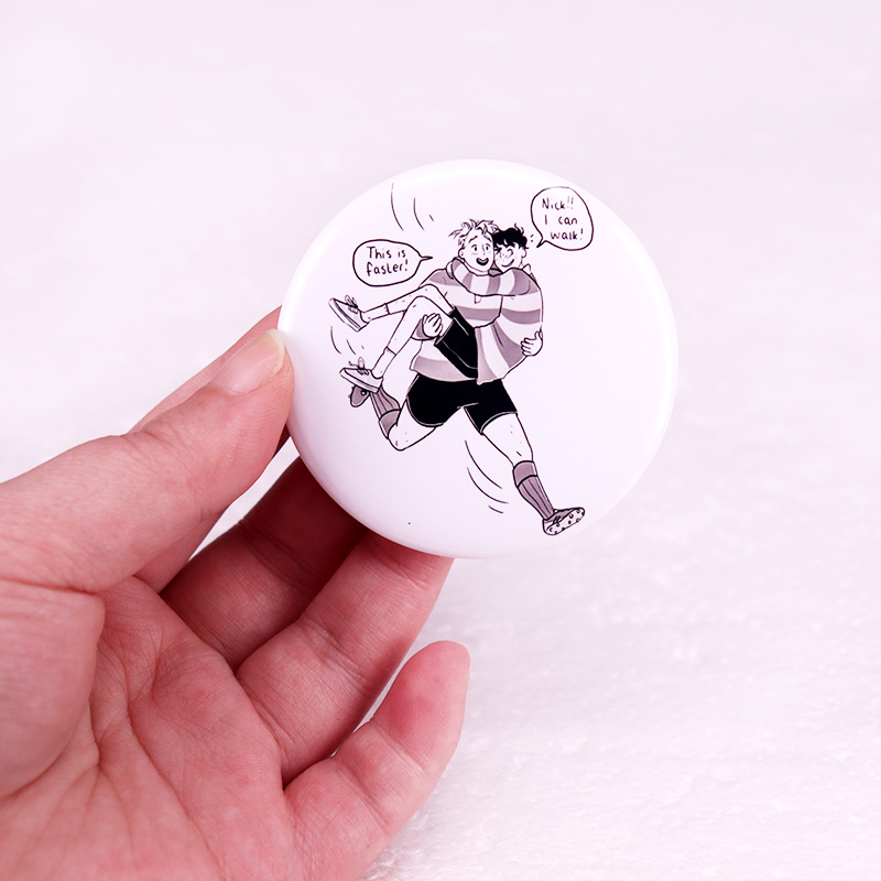 Heartstopper przycisk Pinback  – Nick'S Jewelry & Watches Reviews recenzja i cena