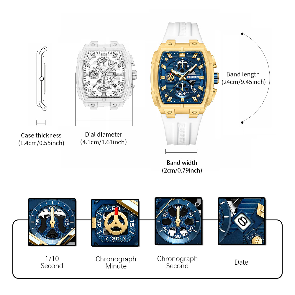 CURREN Luksusowy Zegarek Męski – Jewelry Bracelet Watches recenzja i cena