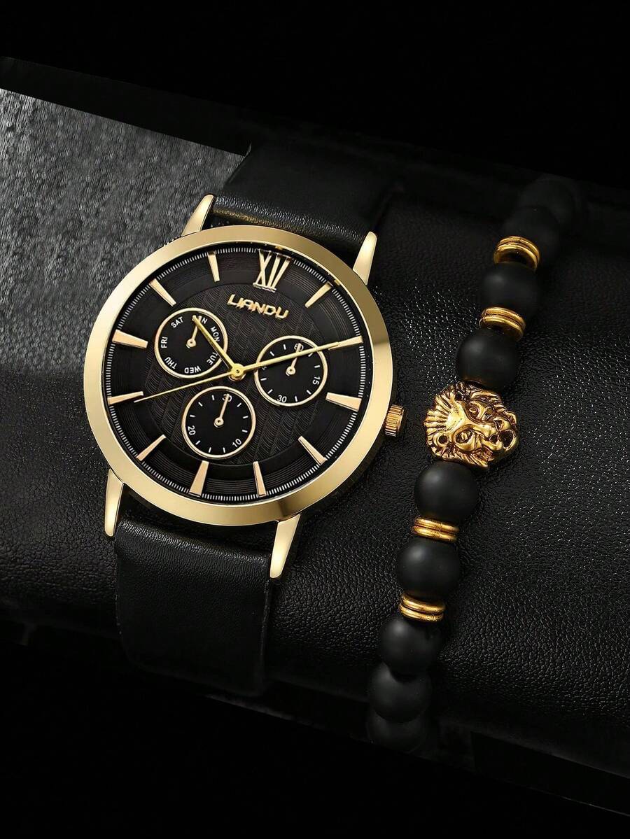 LIANDU LIANDU 1 Zestaw Męski M – Jewelry Bracelet Watches recenzja i cena