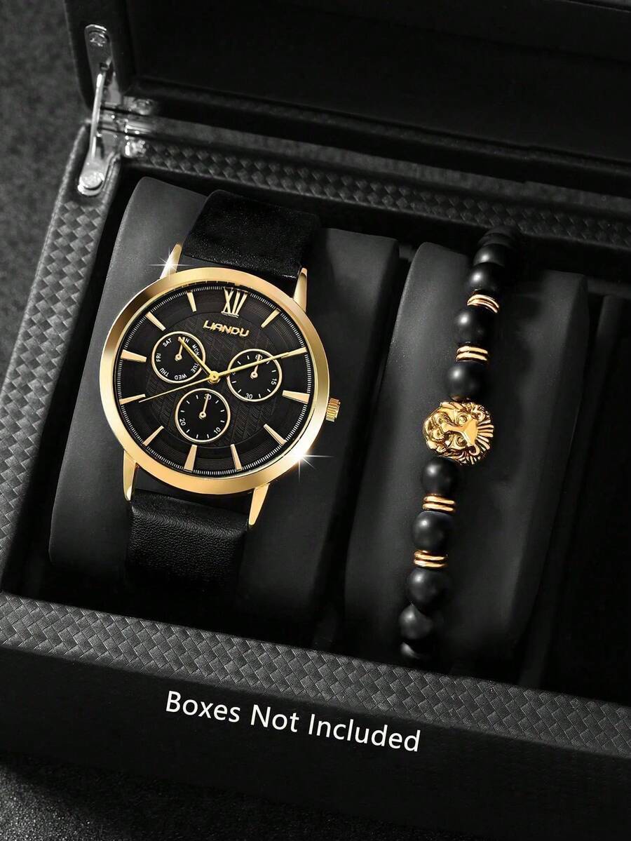 LIANDU LIANDU 1 Zestaw Męski M – Jewelry Bracelet Watches recenzja i cena